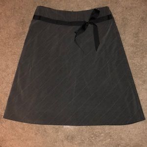 Gray and black skirt